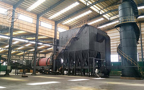 大型雞糞烘干機設備案例現場